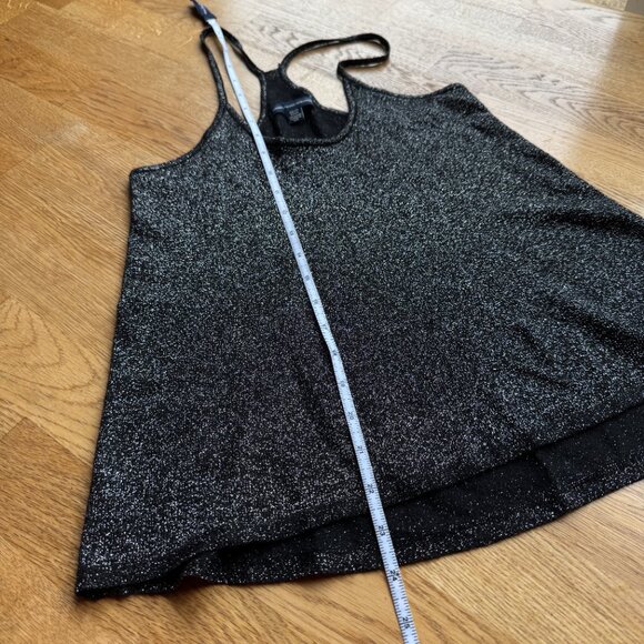 American Eagle Black Shimmer Tank Top Sparkle Size XS - Picture 7 of 7